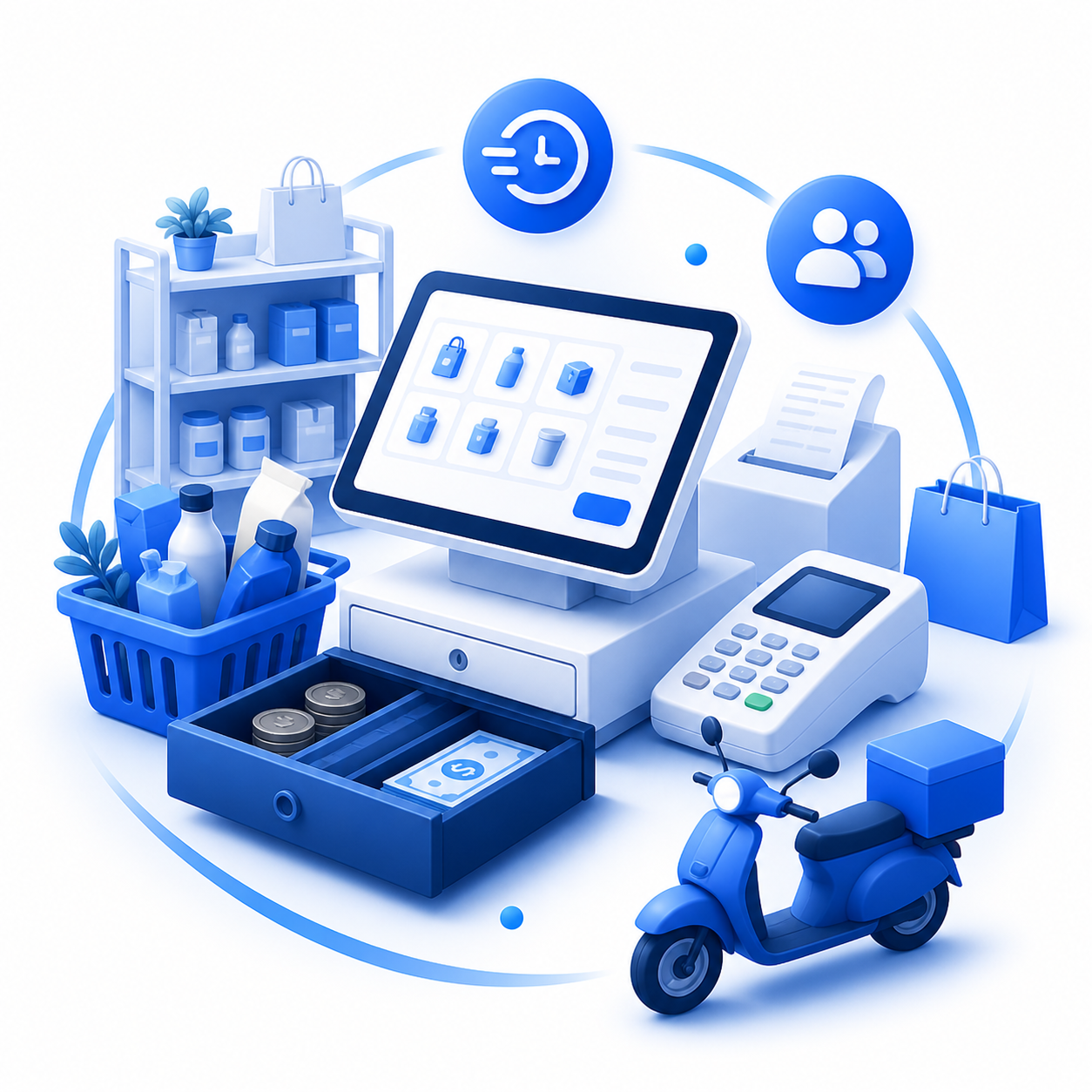 Comercio minorista usando ODYM Factura